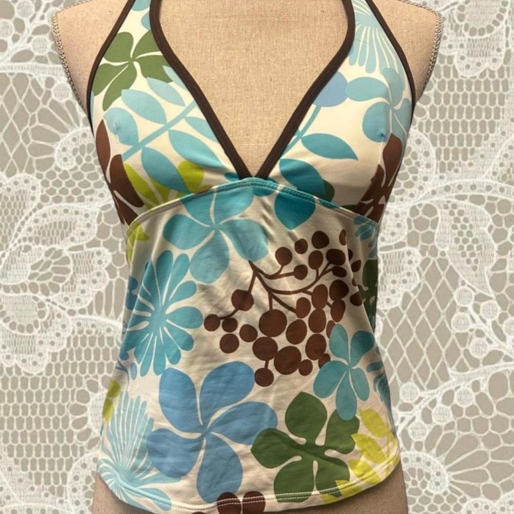 Vintage 2000s La Blanca Floral tankini 🐋🌷